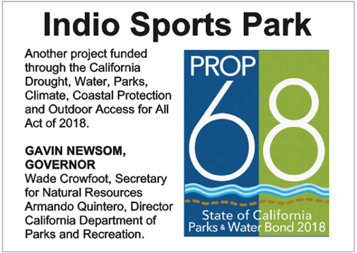 Prop 68 Logo for Indio Sports Park